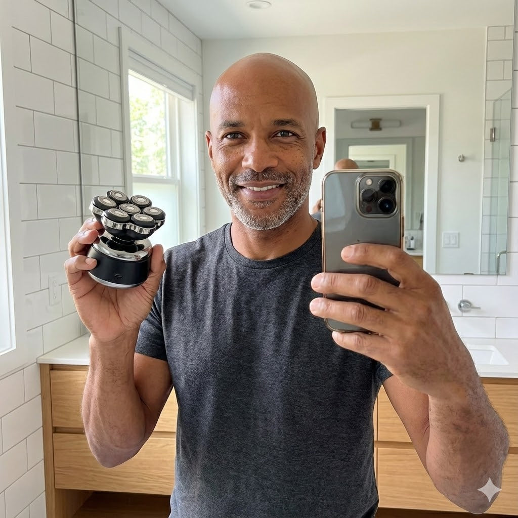 Exoshave 7D: The Ultimate Magnetic Head Shaver for a Smooth, Zero-Gap Shave